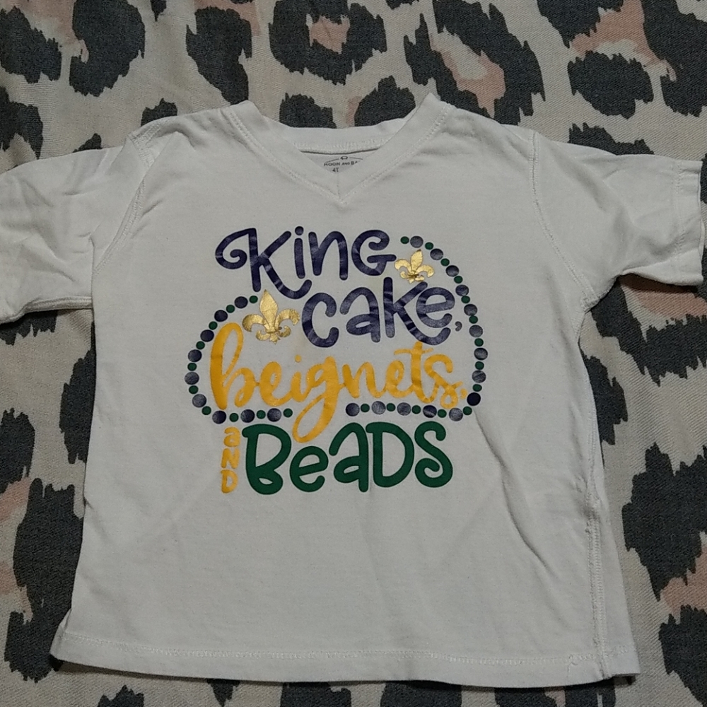 Mardi Gras girls shirt